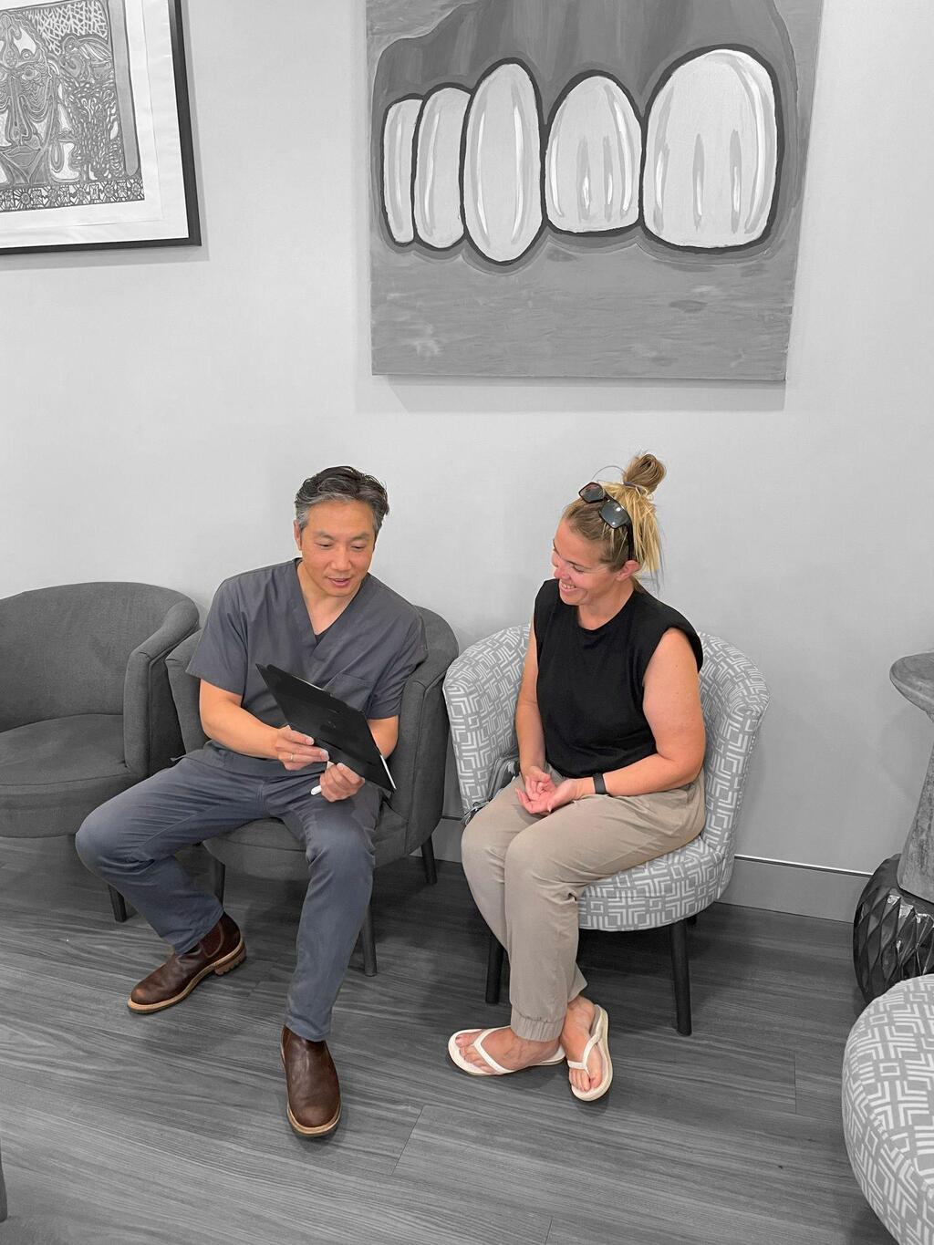 digital dentistry Richmond NSW dentist and patient